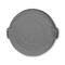 Rubbermaid Commercial BRUTE 26.75 in. Self-Draining Flat Top Lids for 55-Gallon Round Containers - Gray